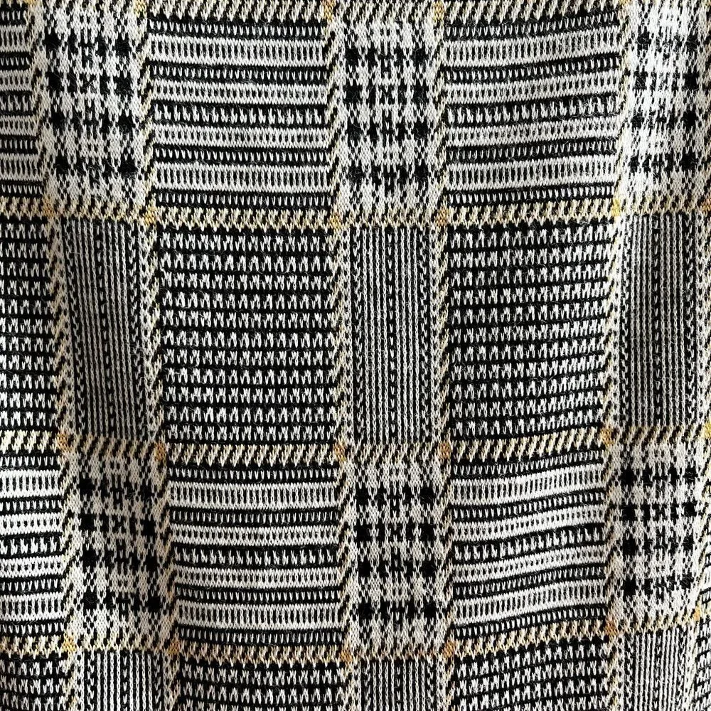 Free People Black & Yellow Tie Back Wide Leg Jumper sz 0 EUC